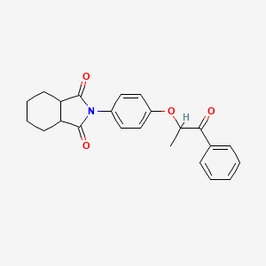 2-[4-(1-methyl-2-oxo-2-phenylethoxy)phenyl]hexahydro-1H-isoindole-1,3(2H)-dione