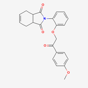 2-{2-[2-(4-methoxyphenyl)-2-oxoethoxy]phenyl}-3a,4,7,7a-tetrahydro-1H-isoindole-1,3(2H)-dione