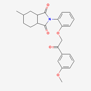 2-{2-[2-(3-methoxyphenyl)-2-oxoethoxy]phenyl}-5-methylhexahydro-1H-isoindole-1,3(2H)-dione