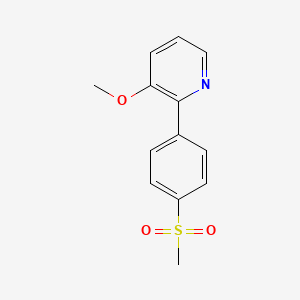 3-Methoxy-2-(4-methylsulfonylphenyl)pyridine