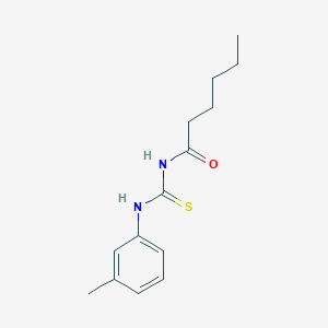 molecular formula C14H20N2OS B399080 N-hexanoyl-N'-(3-methylphenyl)thiourea 