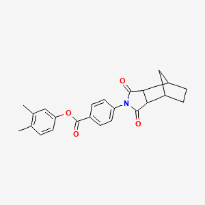 3,4-dimethylphenyl 4-(1,3-dioxooctahydro-2H-4,7-methanoisoindol-2-yl)benzoate