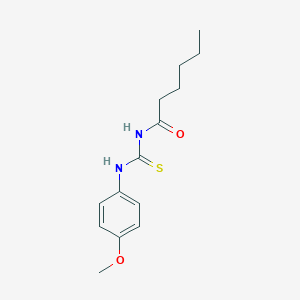 molecular formula C14H20N2O2S B399084 N-hexanoyl-N'-(4-methoxyphenyl)thiourea 