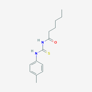 molecular formula C14H20N2OS B399085 N-[(4-methylphenyl)carbamothioyl]hexanamide 