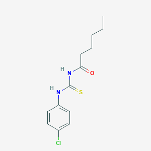 molecular formula C13H17ClN2OS B399086 N-[(4-chlorophenyl)carbamothioyl]hexanamide 