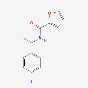 molecular formula C13H12INO2 B3990866 N-[1-(4-iodophenyl)ethyl]furan-2-carboxamide 