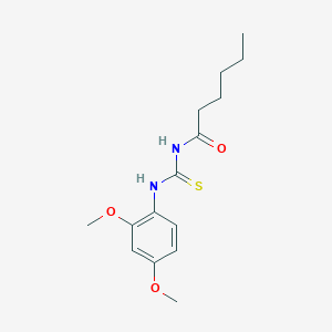 N-[(2,4-dimethoxyphenyl)carbamothioyl]hexanamide