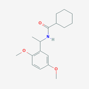 molecular formula C17H25NO3 B3990870 N-[1-(2,5-dimethoxyphenyl)ethyl]cyclohexanecarboxamide 