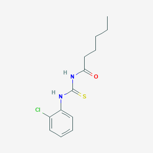 molecular formula C13H17ClN2OS B399088 N-[(2-chlorophenyl)carbamothioyl]hexanamide 