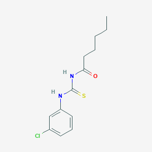 molecular formula C13H17ClN2OS B399089 N-[(3-chlorophenyl)carbamothioyl]hexanamide 