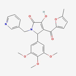 3-hydroxy-4-(5-methyl-2-furoyl)-1-(3-pyridinylmethyl)-5-(3,4,5-trimethoxyphenyl)-1,5-dihydro-2H-pyrrol-2-one