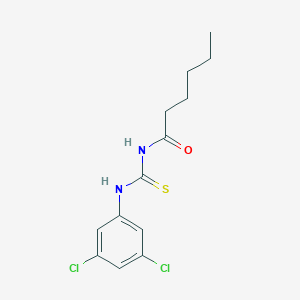 molecular formula C13H16Cl2N2OS B399090 N-[(3,5-dichlorophenyl)carbamothioyl]hexanamide 