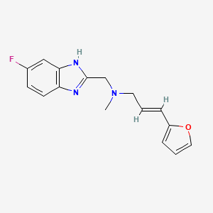 (2E)-N-[(6-fluoro-1H-benzimidazol-2-yl)methyl]-3-(2-furyl)-N-methylprop-2-en-1-amine