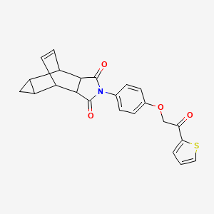 4-[4-(2-Oxo-2-thiophen-2-ylethoxy)phenyl]-4-azatetracyclo[5.3.2.02,6.08,10]dodec-11-ene-3,5-dione