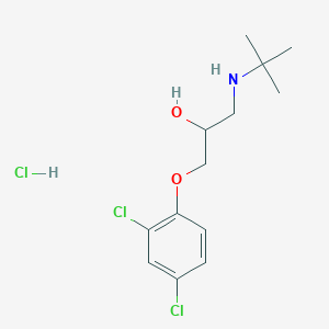 1-(Tert-butylamino)-3-(2,4-dichlorophenoxy)propan-2-ol;hydrochloride