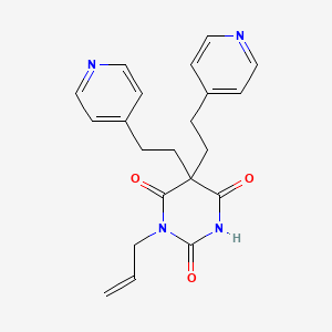 1-prop-2-enyl-5,5-bis(2-pyridin-4-ylethyl)-1,3-diazinane-2,4,6-trione