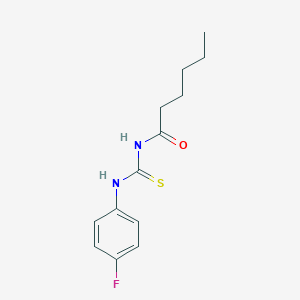 molecular formula C13H17FN2OS B399094 N-[(4-fluorophenyl)carbamothioyl]hexanamide 