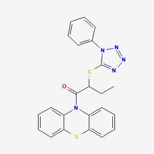 1-(10H-phenothiazin-10-yl)-2-[(1-phenyl-1H-tetrazol-5-yl)sulfanyl]butan-1-one