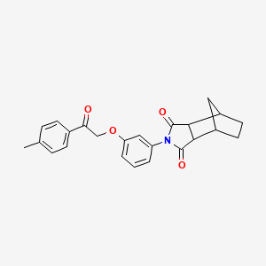 2-{3-[2-(4-methylphenyl)-2-oxoethoxy]phenyl}hexahydro-1H-4,7-methanoisoindole-1,3(2H)-dione