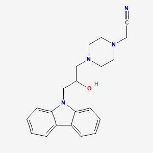 {4-[3-(9H-carbazol-9-yl)-2-hydroxypropyl]piperazin-1-yl}acetonitrile