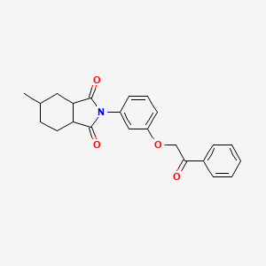 5-methyl-2-[3-(2-oxo-2-phenylethoxy)phenyl]hexahydro-1H-isoindole-1,3(2H)-dione