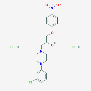 1-[4-(3-chlorophenyl)piperazin-1-yl]-3-(4-nitrophenoxy)propan-2-ol;dihydrochloride