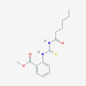 Methyl 2-{[(hexanoylamino)carbothioyl]amino}benzoate