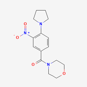 4-[3-NITRO-4-(PYRROLIDIN-1-YL)BENZOYL]MORPHOLINE