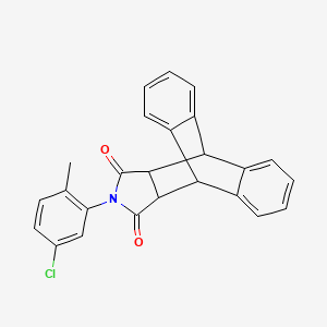 17-(5-chloro-2-methylphenyl)-17-azapentacyclo[6.6.5.0~2,7~.0~9,14~.0~15,19~]nonadeca-2,4,6,9,11,13-hexaene-16,18-dione