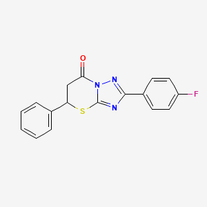 2-(4-fluorophenyl)-5-phenyl-5,6-dihydro-7H-[1,2,4]triazolo[5,1-b][1,3]thiazin-7-one