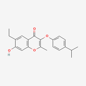 6-ethyl-7-hydroxy-3-(4-isopropylphenoxy)-2-methyl-4H-chromen-4-one