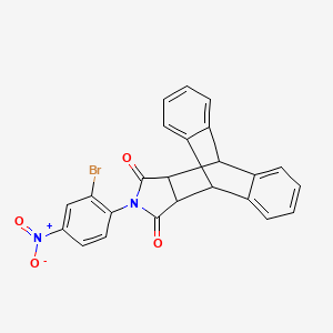 17-(2-bromo-4-nitrophenyl)-17-azapentacyclo[6.6.5.0~2,7~.0~9,14~.0~15,19~]nonadeca-2,4,6,9,11,13-hexaene-16,18-dione