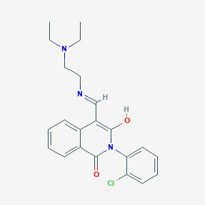 2-(2-chlorophenyl)-4-({[2-(diethylamino)ethyl]amino}methylene)-1,3(2H,4H)-isoquinolinedione