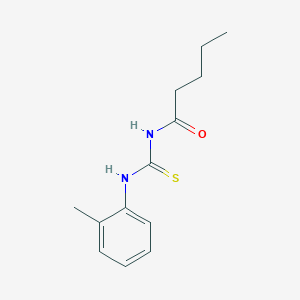 molecular formula C13H18N2OS B399131 N-[(2-methylphenyl)carbamothioyl]pentanamide 