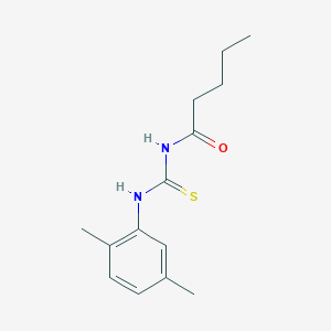 molecular formula C14H20N2OS B399132 N-(2,5-dimethylphenyl)-N'-pentanoylthiourea 