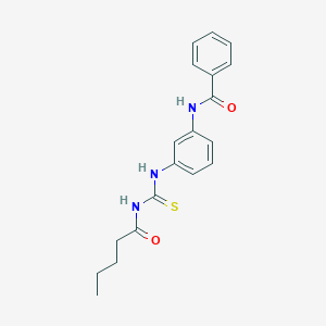 N-(3-{[(pentanoylamino)carbonothioyl]amino}phenyl)benzamide