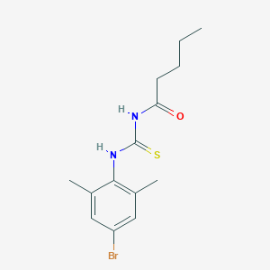 molecular formula C14H19BrN2OS B399136 N-(4-bromo-2,6-dimethylphenyl)-N'-pentanoylthiourea 