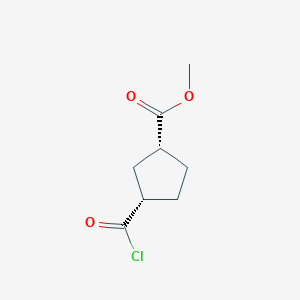 B039914 Cyclopentanecarboxylic acid, 3-(chlorocarbonyl)-, methyl ester, cis-(9CI) CAS No. 116940-83-1