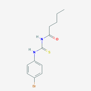 molecular formula C12H15BrN2OS B399141 N-(4-bromophenyl)-N'-pentanoylthiourea 