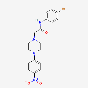 N-(4-bromophenyl)-2-[4-(4-nitrophenyl)piperazin-1-yl]acetamide