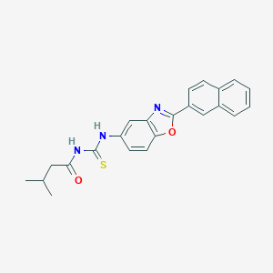 3-methyl-N-[(2-naphthalen-2-yl-1,3-benzoxazol-5-yl)carbamothioyl]butanamide