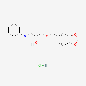 1-(1,3-benzodioxol-5-ylmethoxy)-3-[cyclohexyl(methyl)amino]-2-propanol hydrochloride