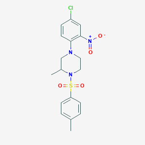 4-(4-chloro-2-nitrophenyl)-2-methyl-1-[(4-methylphenyl)sulfonyl]piperazine