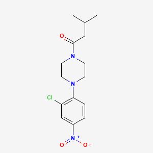 1-[4-(2-Chloro-4-nitrophenyl)piperazin-1-yl]-3-methylbutan-1-one