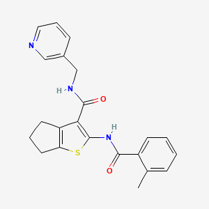 2-[(2-methylbenzoyl)amino]-N-(3-pyridinylmethyl)-5,6-dihydro-4H-cyclopenta[b]thiophene-3-carboxamide