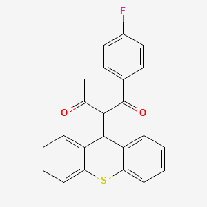 1-(4-fluorophenyl)-2-(9H-thioxanthen-9-yl)butane-1,3-dione