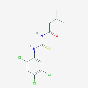 molecular formula C12H13Cl3N2OS B399162 3-methyl-N-[(2,4,5-trichlorophenyl)carbamothioyl]butanamide 