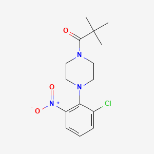 1-[4-(2-Chloro-6-nitrophenyl)piperazin-1-yl]-2,2-dimethylpropan-1-one