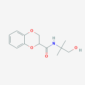 N-(1-hydroxy-2-methylpropan-2-yl)-2,3-dihydro-1,4-benzodioxine-3-carboxamide