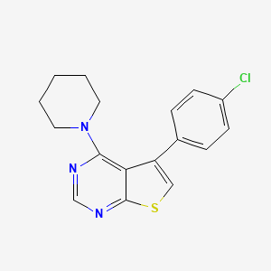 5-(4-Chlorophenyl)-4-piperidin-1-ylthieno[2,3-d]pyrimidine